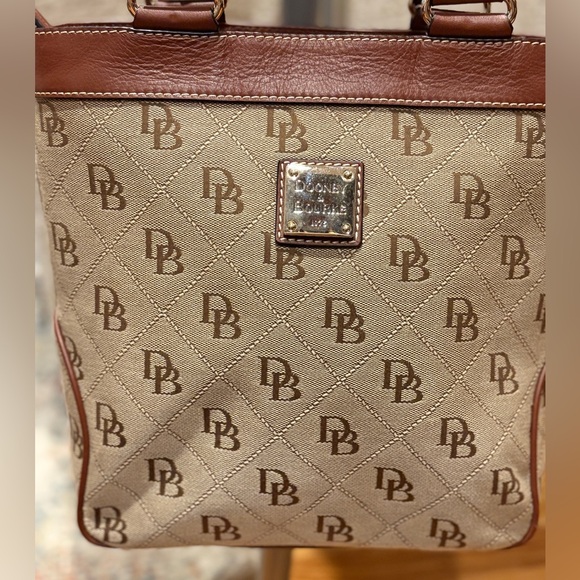 Dooney and Bourke Vintage Signature Canvas Tote - Picture 3 of 17